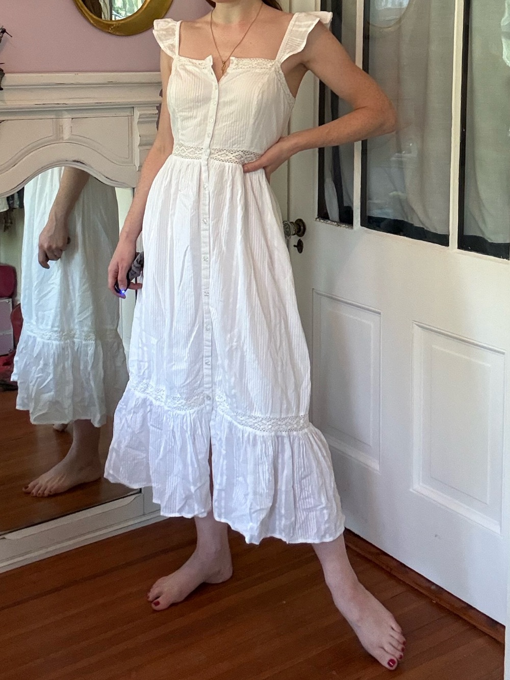 And Now This Cotton Midi Dress